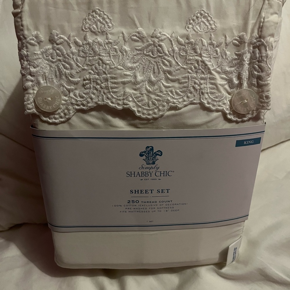 shabby chic sheet set